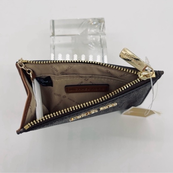 Michael Kors Large EW Zip Chain Xbody Bag & Coinpouch w ID Brown - Picture 8 of 11